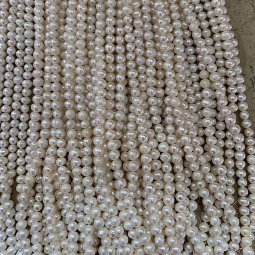 Freshwater pearl loose pearl strand wholesale natural pearls for making jewelry 1